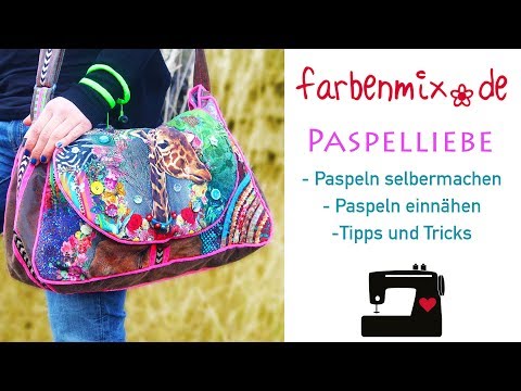 Videoanleitung Paspeln selber machen, Paspeln einnähen