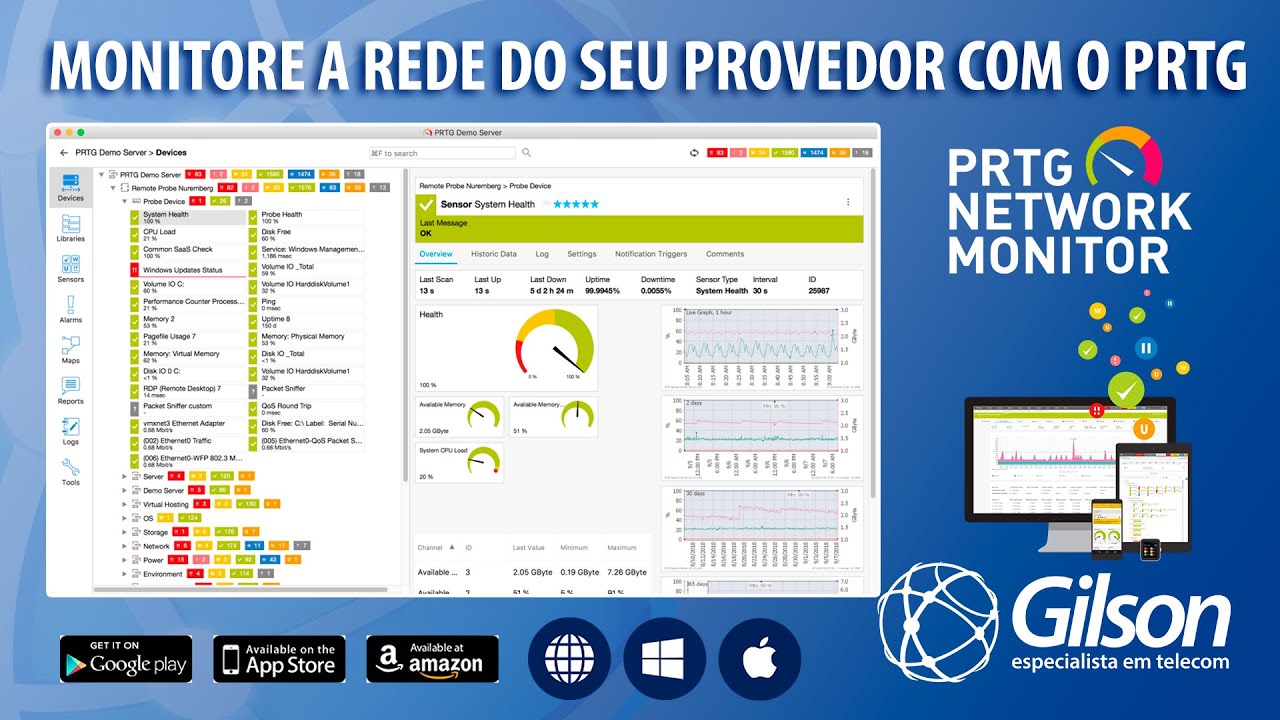 Monitore a Rede do seu Provedor com o PRTG