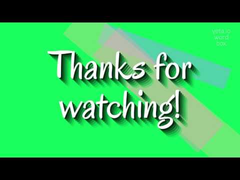 How to say "camacho's"! (High Quality Voices)