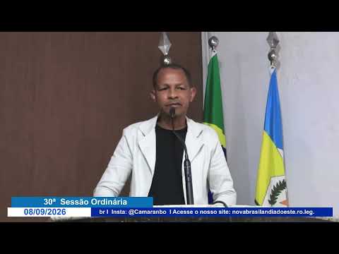 Segue a fala do Vereador Elizeu na 30ª Sessão Ordinária