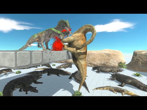 Every Unit Fight Above Purussaurus Crocodile Nest - Animal Revolt Battle Simulator
