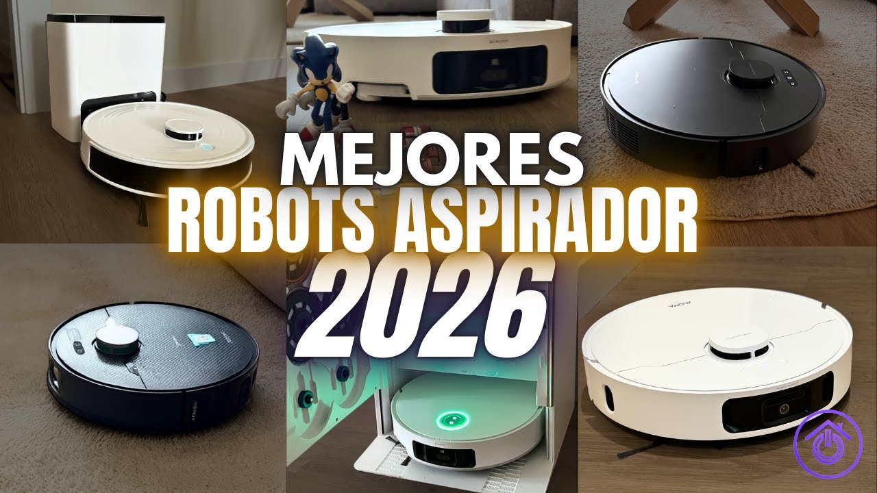 Silvia Jiménez probando robots aspiradores en Hogarsys
