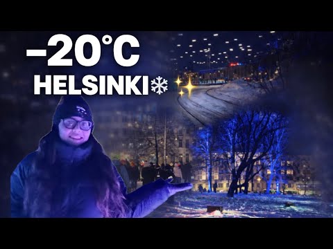 How People Actually Live in -20°C | Helsinki Winter Lights 🇫🇮