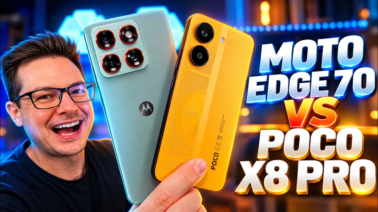 A ESCOLHA NÃO É TÃO ÓBVIA! POCO X8 PRO vs MOTO EDGE 70!