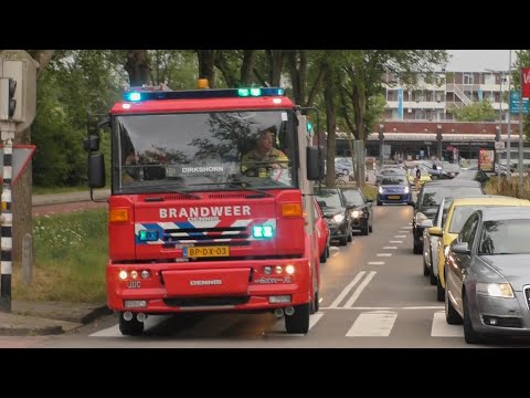 [GRIP1/Peloton] Brandweer met spoed onderweg naar Zeer Grote Brand Winkelcentrum De Mare in Alkmaar