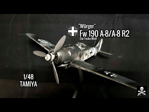 프라모델 Die Focke-Wulf Fw 190 A-8/A-8 R2 1/48 - TAMIYA [CUSTOM PAINT]