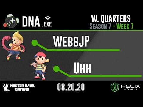 DNA.EXE S7:W7 - WebbJP (ZSS, Lucas) Vs. Uhh (Ness) - W Quarterfinals