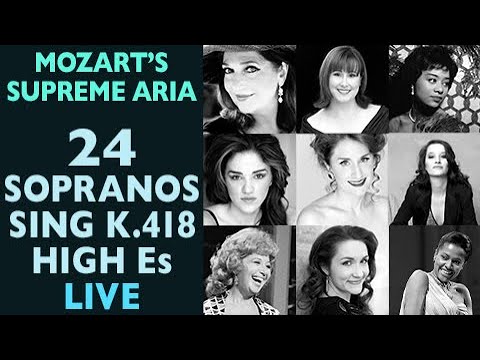 Coloratura Comparison! Mozart: Concert aria K.418 Vorrei spiegarvi, oh Dio! High Es, Live