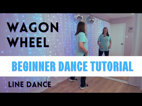 Learn the "WAGON WHEEL" Line Dance 💜 (BEGINNER DANCE TUTORIAL) 💜 Easy, Step-by-Step, Back-view