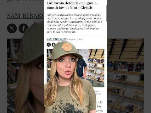 WHAT?!? 1 Gun Per 30 Days?!? #2ndamendment #shortsvideo #shortsfeed #shorts Thumbnail