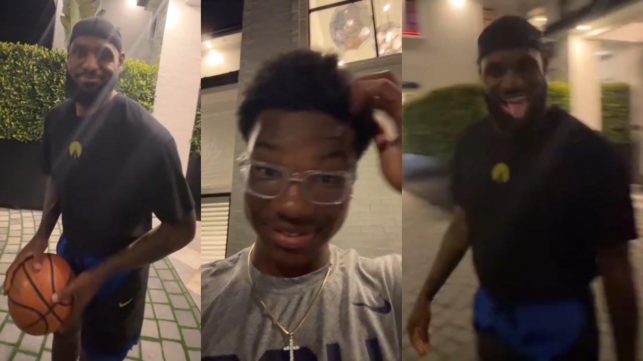 LeBron claps back at son Bryce's trash talk "I'm GOAT bro.. Your jumper is cheeks" 😂