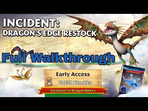 INCIDENT:DRAGON'S EDGE RESTOCK Full Walkthrough - New Gauntlet Event - Dragons:Rise of Berk