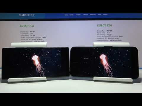 Display Comparison of CUBOT P40 vs CUBOT X30 – Test Screen Quality