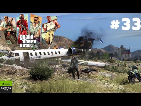 GTA 5: 'Caida Libre' Mission Walkthrough RTX Graphics MOD [GTA 5 #33 4K 60FPS RAY TRACING]