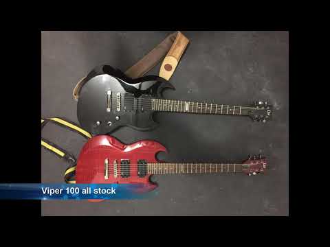 ESP LTP VIPER 10 with emg 81 pickups vs VIPER 100fm stock pickups