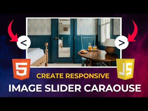 Responsive Image Slider Carousel Tutorial Html Css Javascript From Scratch Easy Step Tutorial