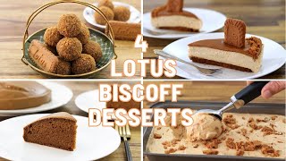 4 Easy Lotus Biscoff Desserts