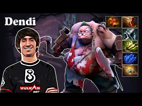 Dendi - Pudge Offlane | Dota 2 7.29d Gameplay