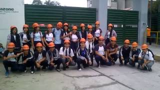 VISITA A LA FABRICA DE CEMENTOS SELVA. En la planta principal de producción de Cementos Selva - Objetivo, reconocer elementos y compuestos químicos y recibir orientación vocacional.