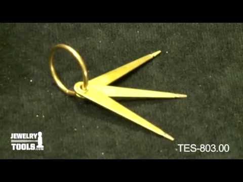 TES-803.00 - Gold Test Needles, Set of 3 - Jewelry Making Tools Demo