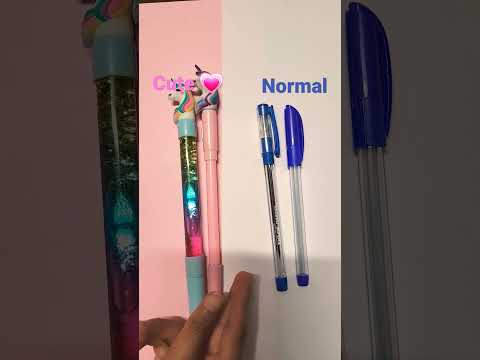 Normal Vs Cute 💗 #stationery