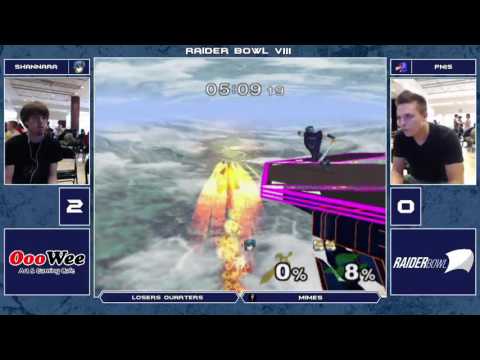 Raider Bowl VIII Melee Singles - Shannara (Marth) vs PNIS (Falco/Fox) - Loser's Quarters