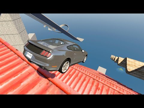 Stair Jumps Down Crashes #3 - BeamNG.drive