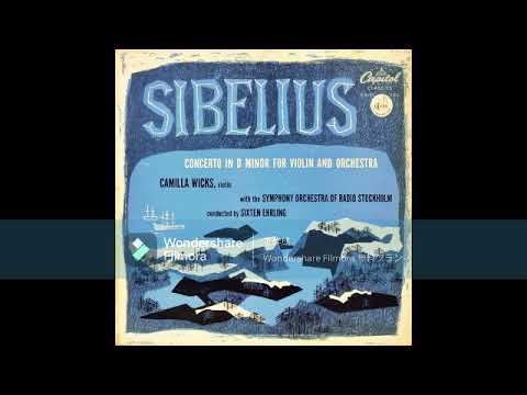 Jean Sibelius - Concerto In D Minor For Violin And Orchestra, Op.47 / Camilla  Wicks & Ehrling