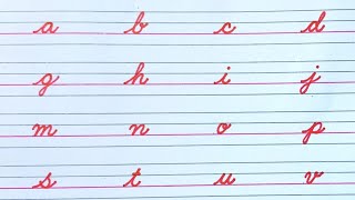 How to write English Cursive writing a to z  | Small letters abcd | Cursive handwriting practice