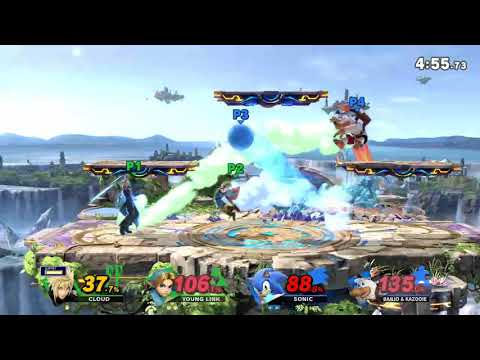edina (sonic) and zukadi (banjo) vs some ylink and cloud