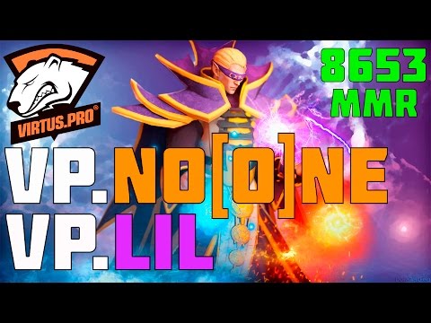 VP.No[o]ne - Exort Invoker Gameplay - VP.Lil Earth Spirit - 8 600 MMR  - Dota 2