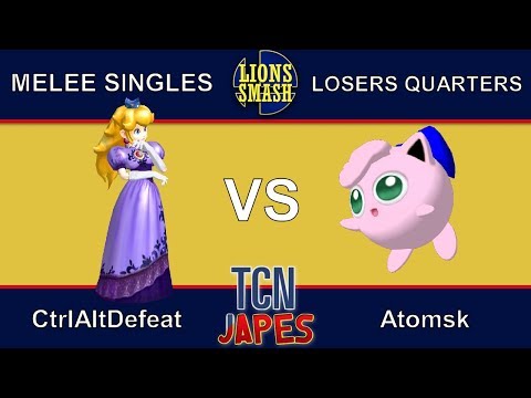 TCNJapes 2 SSBM Singles - Atomsk (Jigglypuff) vs. CtrlAltDefeat (Peach) - Losers Quarters