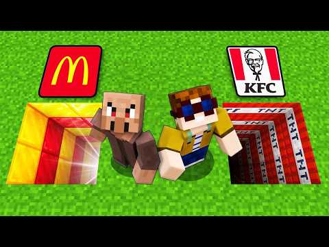 McDONALDS vs. KFC LOCH KAMPF in Minecraft!
