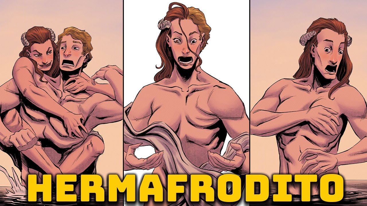 Hermafrodito - O Mito do Filho de Hermes e Afrodite - Mitologia Grega em Quadrinhos