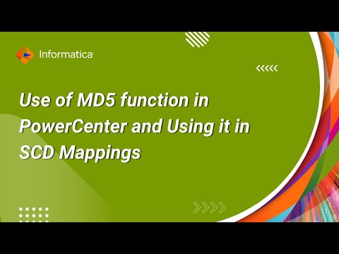Use of MD5 function in PowerCenter and How to Use it in SCD Mappings