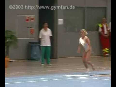 Viktoria Karpenko 2003 Germany France Spain Bulgaria Quad Meet Vault