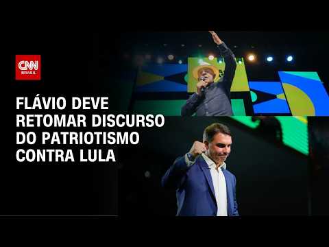 Contra “soberania” de Lula, Flávio deve retomar discurso do patriotismo | BASTIDORES CNN