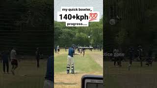 140+ fast bowlers 💯 batting tips | fast bowling tips | Cricket academy #shorts