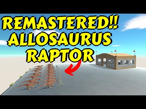 REMASTERED ALLOSAURUS and VELOCIRAPTOR Attack Warehouse in Animal Revolt Battle Simulator