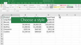 6 1  Create a table in Excel