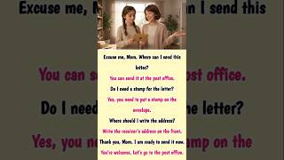 Easy English Conversation for Beginners | Sending a Letter | Daily English Speaking Practice