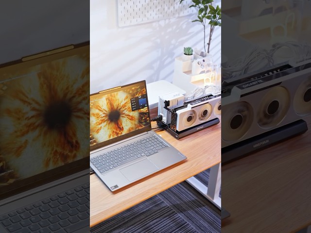Vídeo relacionado con Estación de Acoplamiento GPU Externa, Acoplamiento GPU USB4.0 40Gbps Thunderbolt3 con TB3x2,Gigabit RJ45,M.2 NVMe, PCIe 3.0 X4, Soporte Daisy Chain, Fuente de Alimentación ATX/SFX