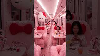 Download lagu Hello Kitty Themed  train 🎀 Would you like to ride? #train #hellokitty #cute #funny mp3