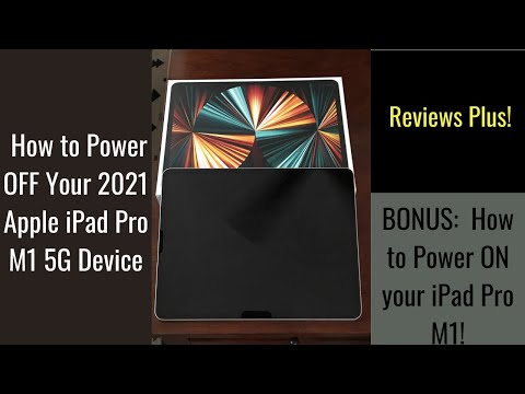 HOW TO Turn Off a 2021 Apple iPad Pro M1 5G - How to Power Off and Turn On an iPad Pro 5G!