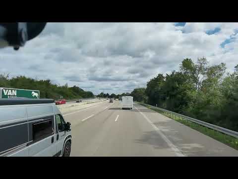 Mercedes Actros 1853 - Fahrt Autobahn A5 Basel Richtung Karlsruhe - Rastatt bis Karlsruhe