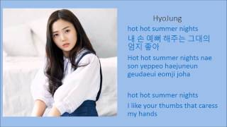 Oh My Girl  "Hot Summer Nights" Color Coded Lyrics (Han/Rom/Eng)
