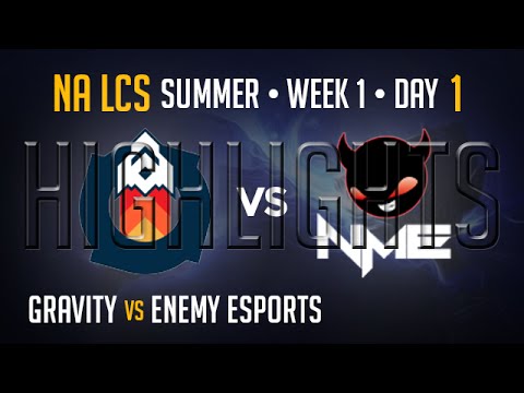 Gravity vs Enemy Esports HIGHLIGHTS | Week 1 NA LCS Summer Split 2015 S5 | GV vs NME W1