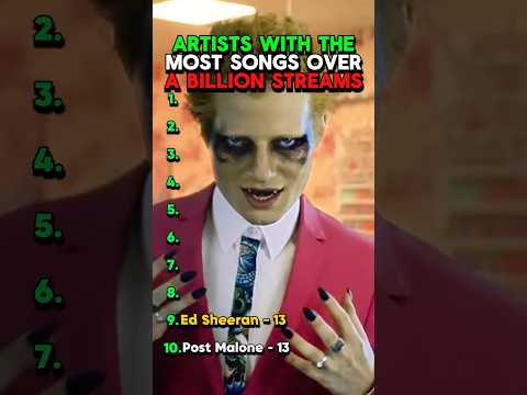 Artists With The Most Songs Over ONE BILLION Streams