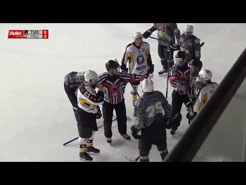 HK "Tukuma Brāļi" Vs. HK "Priedaine". Fight on the ice