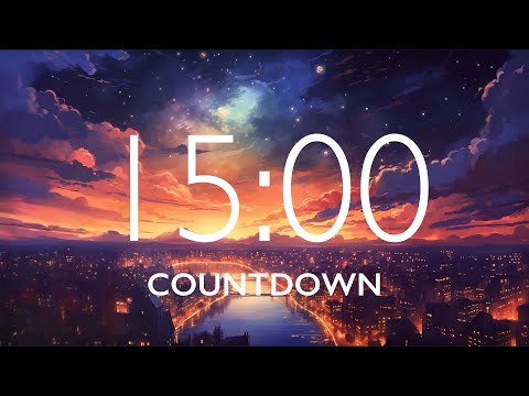 15 Minute Timer with Relaxing Music and Alarm